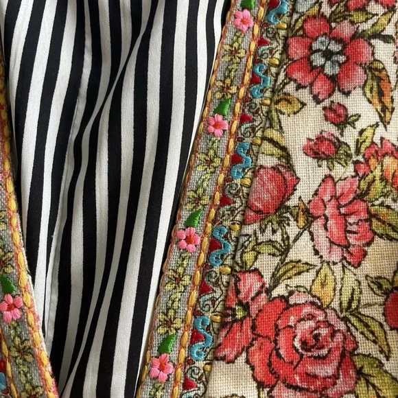 Anthropologie- Vineet Bahl Floral, Boho Multicolor Women's Jacket - Picture 6 of 6